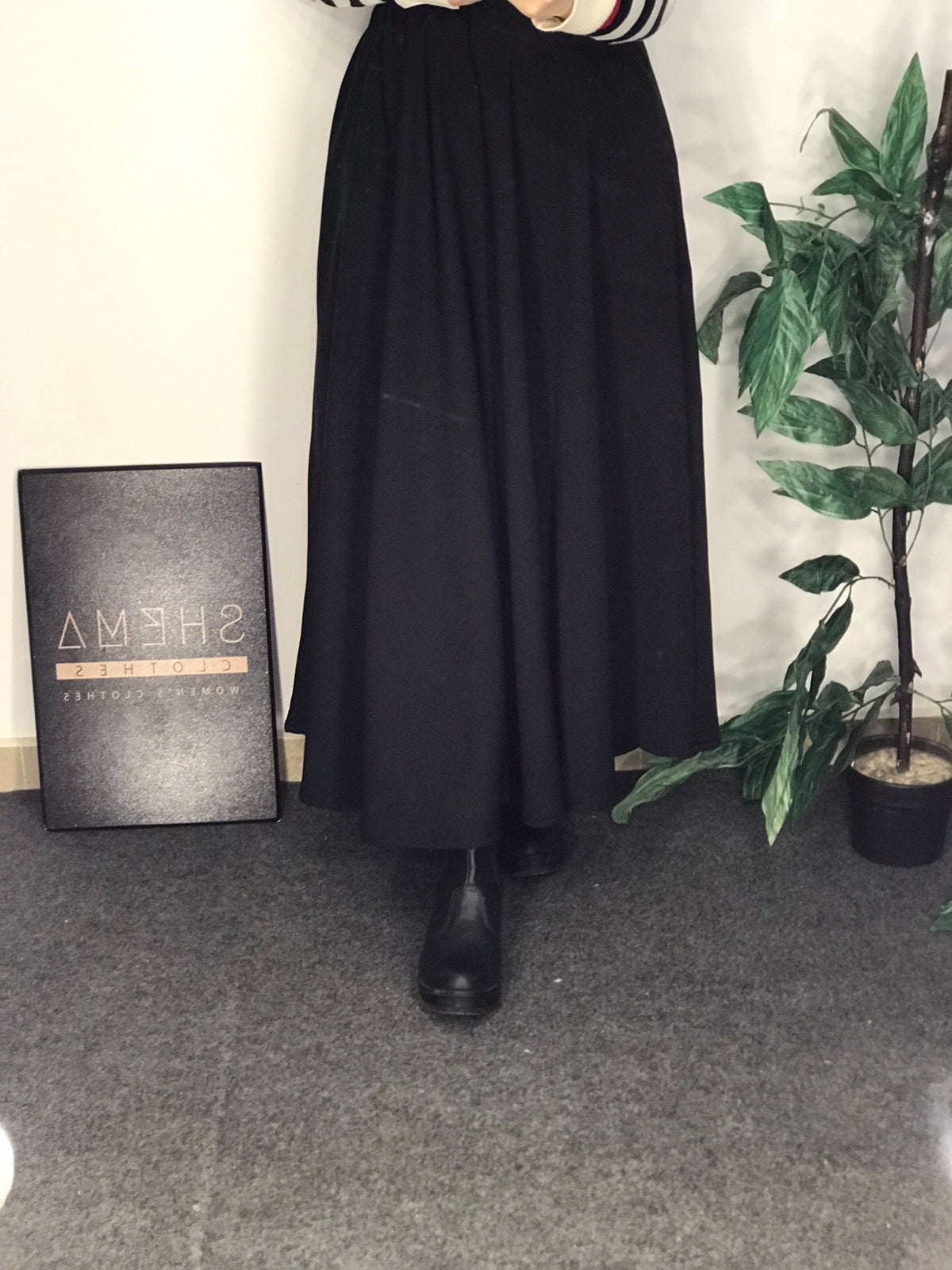 Black Cloche Skirt