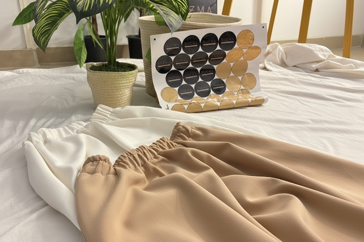 Beige Cloche Skirt