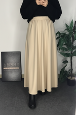 Beige Cloche Skirt
